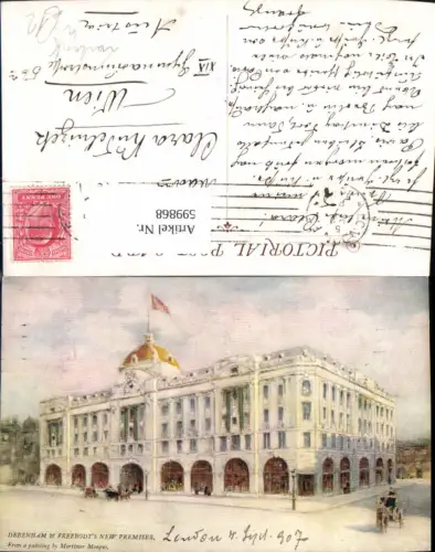 599868,Künstler Ak Mortimer Menpes London Debenham and Freebodys New Premises Great Britain