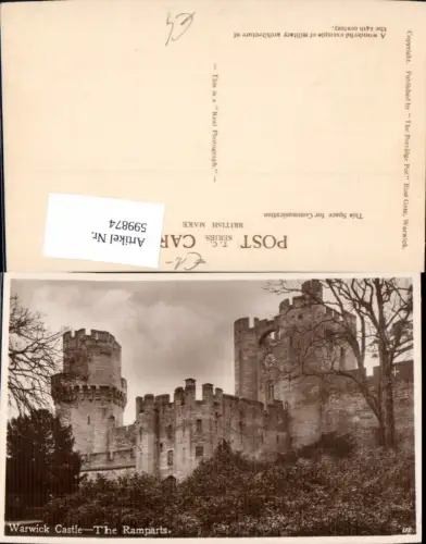 599874,Warwick Castle The Ramparts Great Burg Schloss Britain