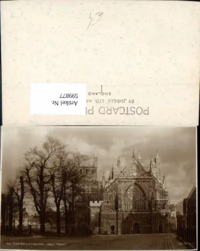 599877,Exeter Cathedral West Front Kathedrale Great Britain