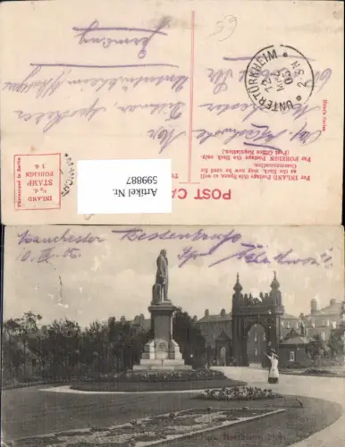 599887,Peel Park Manchester Statue Great Britain