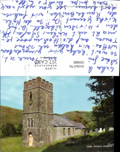 599889,Oare Church Exmoor Kirche Great Britain