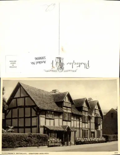 599896,Stratford-upon-Avon Shakespeares Birthplace Great Britain
