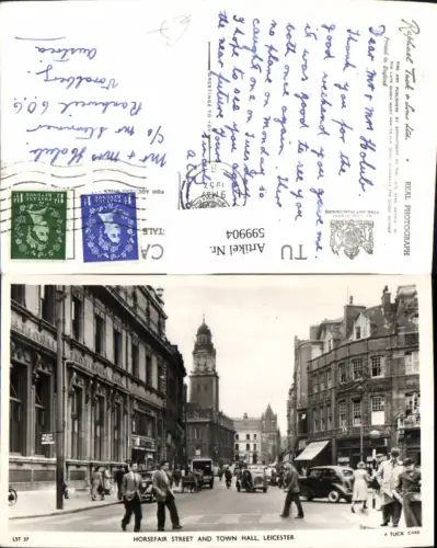 599904,Leicester Horsefair Street and Town Hall Great Britain