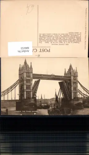 606153,London The Tower Bridge Brücke Schiff Dampfer Great Britain