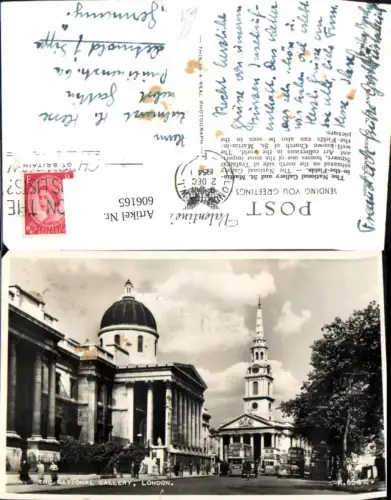 606165,Foto Ak London The National Gallery Great Britain