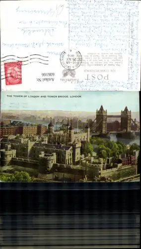 606166,London The Tower of London and Tower Bridge Brücke Great Britain
