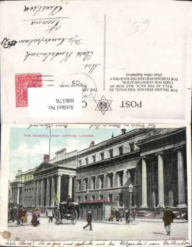 606176,London The General Post Office Post Postamt Great Britain