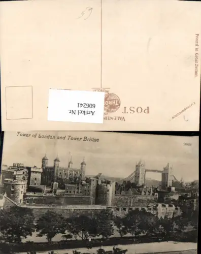 606241,London Tower of London and Tower Bridge Brücke Great Britain