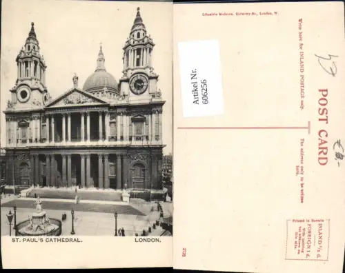 606256,London St Pauls Cathedral Kathedrale Great Britain