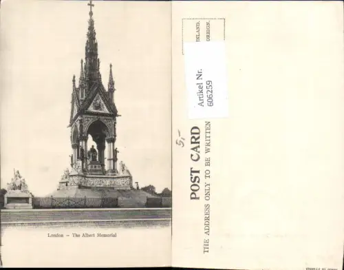 606259,London The Albert Memorial Denkmal Great Britain