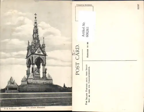 606261,London The Albert Memorial Denkmal Great Britain