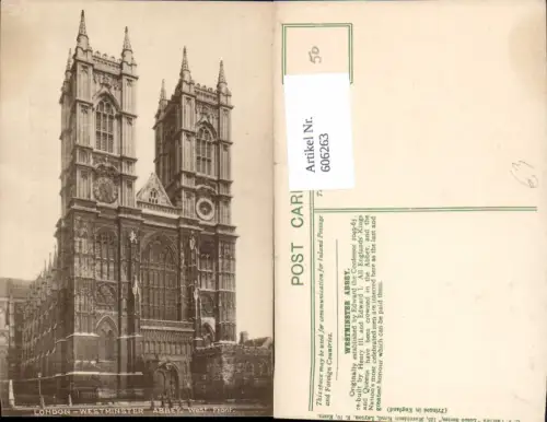 606263,London Westminster Abbey West Front Great Britain