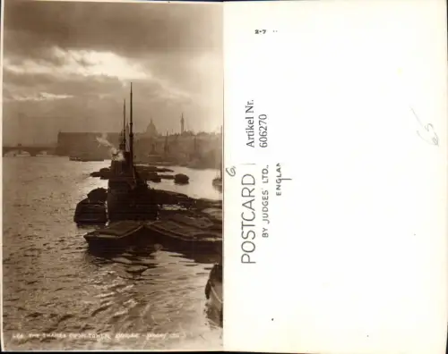 606270,Foto Ak London The Thames from Tower Bridge Schiff Dampfer Great Britain