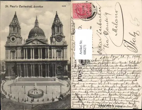 606271,London St Pauls Cathedral Kathedrale Great Britain