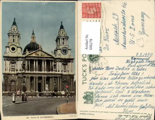 606278,London St Pauls Cathedral Kathedrale Great Britain