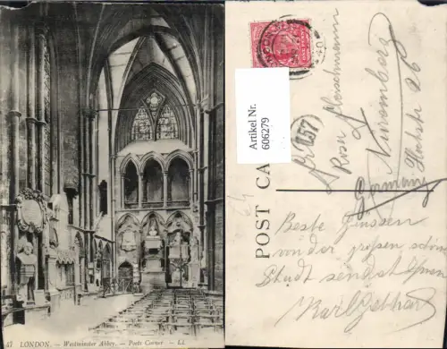 606279,London Westminster Abbey Poets Corner Interior Great Britain