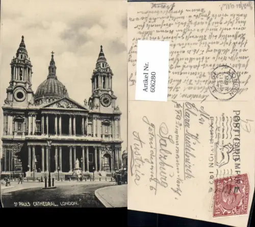 606280,London St Pauls Cathedral Kathedrale Great Britain