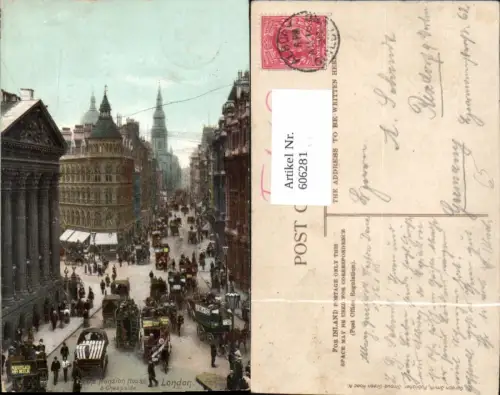 606281,London The Mansion House and Cheapside Kutsche Great Britain