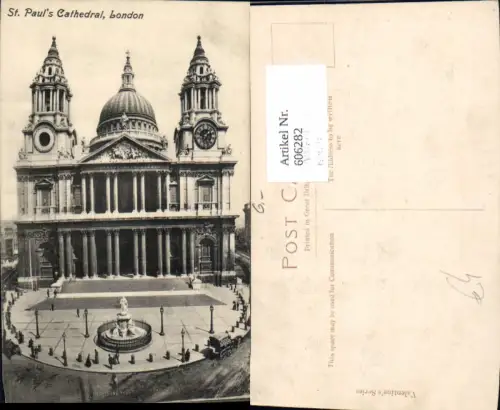 606282,London St Pauls Cathedral Kathedrale Great Britain