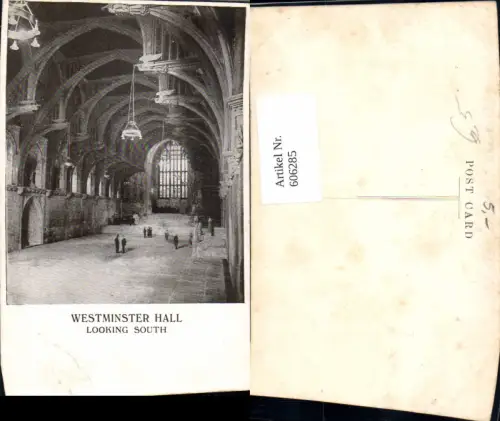 606285,London Westminster Hall Looking South Great Britain