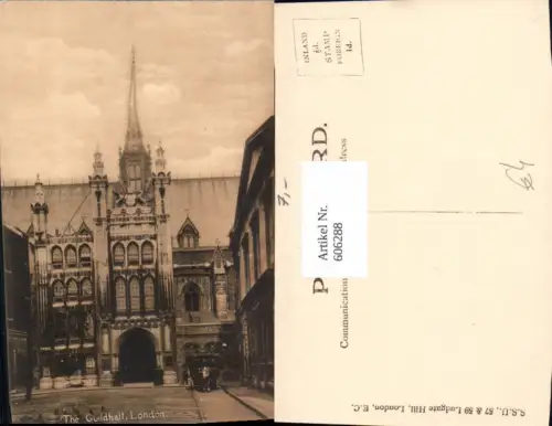 606288,London The Guildhall Guild Hall Great Britain