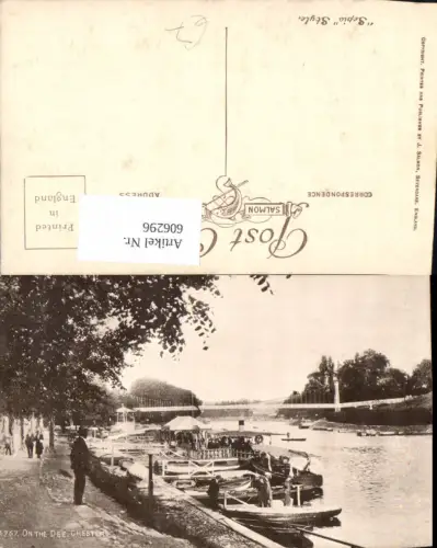606296,Chester On the Dee Schiffe Boote Brücke Great Britain