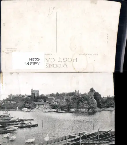 622284,Windsor Castle from River Boote Schwan Schwäne United Kingdom