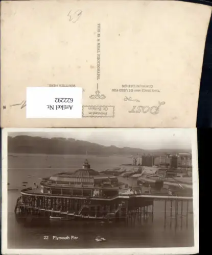 622292,Foto Ak Plymouth Pier United Kingdom