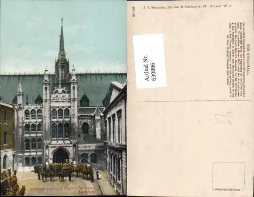 630896,London Guildhall and Lord Mayors Carriage Great Britain