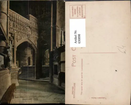 630898,London Westminster Abbey South Ambulatory and Chantry of Henry V Great Britain