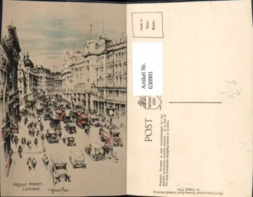 630901,Künstler Ak Joseph Pike London Regent Street Great Britain