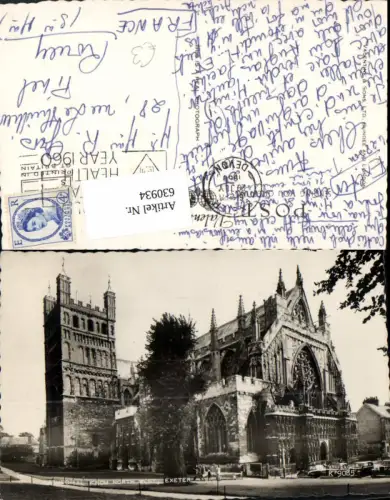 630934,Foto Ak Exeter Cathedral form North West Great Britain