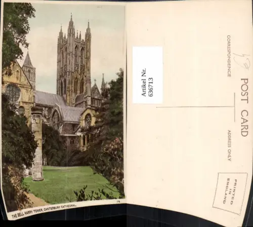 636713,The Bell Harry Tower Canterbury Cathedral Great Britain