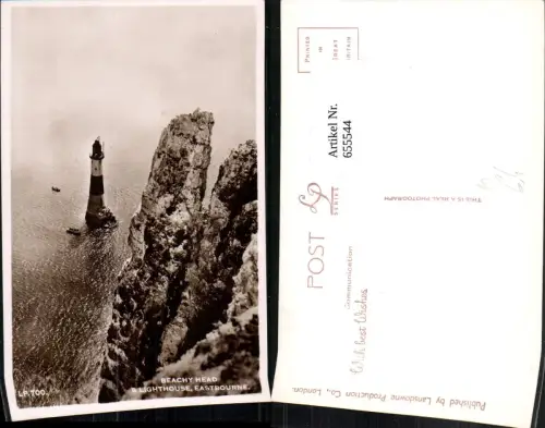655544,Foto Ak Beachy Head Lighthouse Eastbourne Leuchtturm