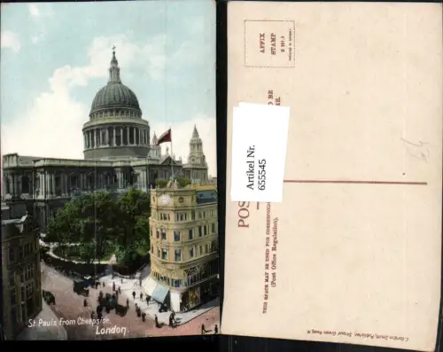 655545,London St Pauls from Cheapside Cathedrale Kathedrale