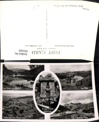 655593,Mehrbild Ak Ambleside Bridge House Tarn Hows Rydal Water and Wansfell