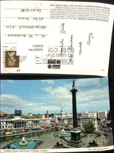 656912,London Trafalgar Square and Nelsons Column