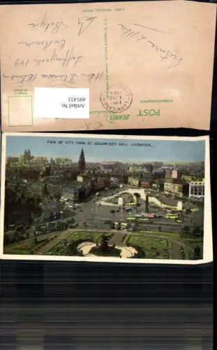 691433 England View of City St. Georges Hall Liverpool