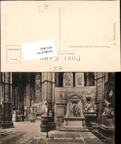 691442 England London Westminster Abbey Poets Corner