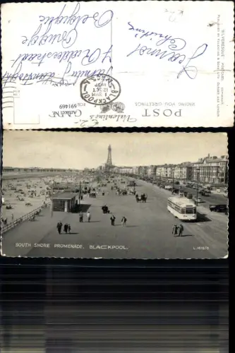 691469 England Blackpool South Shore Promenade Straßenbahn