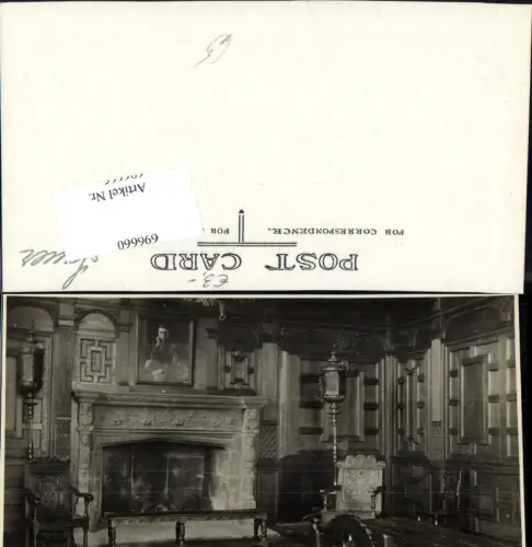 696660 London Harrow School War Memorial Alex Fitch Room Ofen Kamin