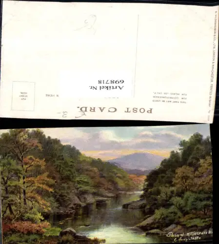 698718 Künstler AK Edgar Longstaffe Pass of Kittiecrankie Pitlochry Scotland