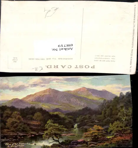 698719 Künstler AK Edgar Longstaffe Pass of the Trossachs Callander Scotland