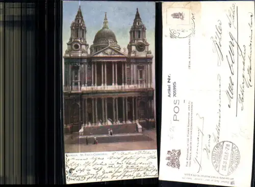 705995 Künstler AK London St Pauls Cathedral pub Raphael Tuck Sons 770