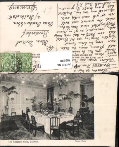 705998 London The Piccadilly Hotel Adams Room Interieur