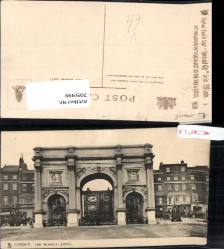 705999 London The Marble Arch pub Raphael Tuck Sons 2000