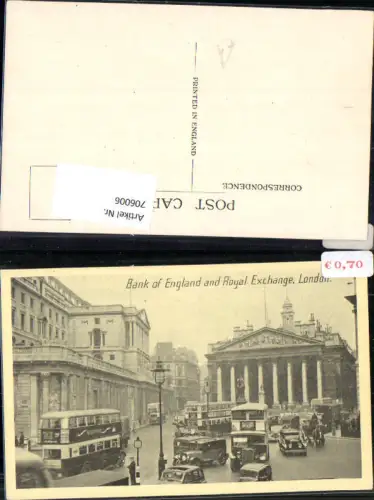 706006 London Bank of England and Royal Exchange Autobus Bus Automobile