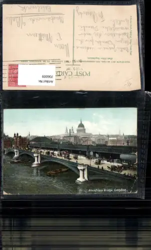 706009 London Blackfriars Bridge Brücke Boote Schiffe