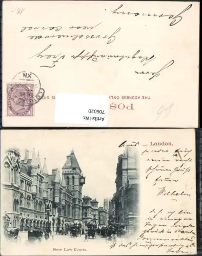 706020 London New Law Courts Kutschen