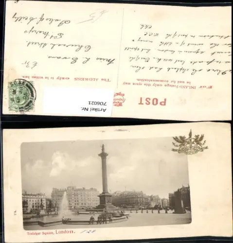 706021 London Trafalgar Square Brunnen